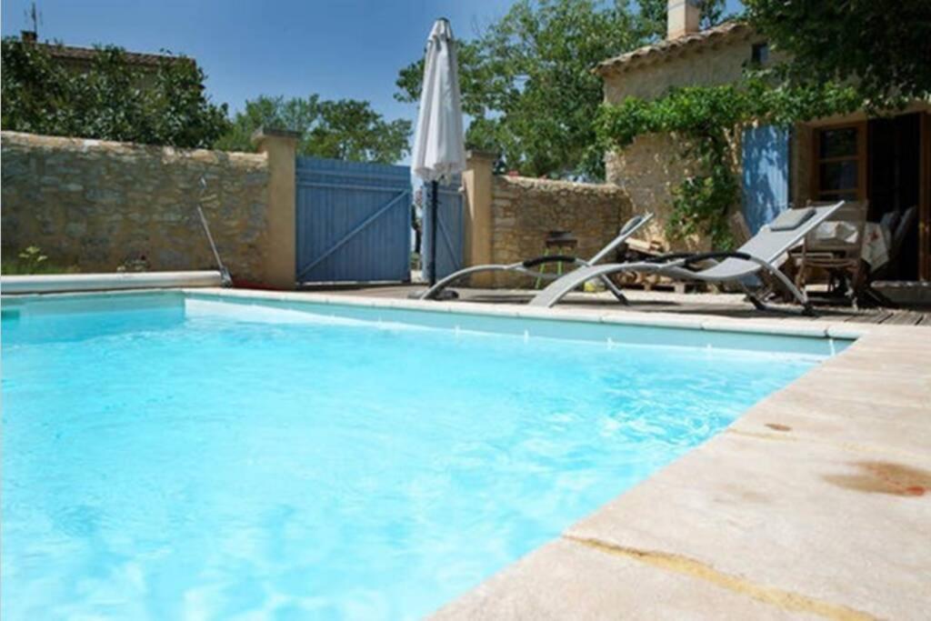 Maison De Plain Pied Pour 4 Pers Piscine Lussan Lussan  Екстериор снимка