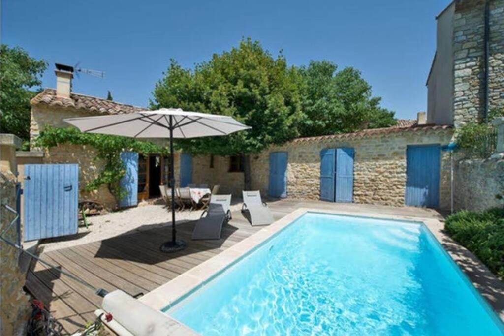 Maison De Plain Pied Pour 4 Pers Piscine Lussan Lussan  Екстериор снимка