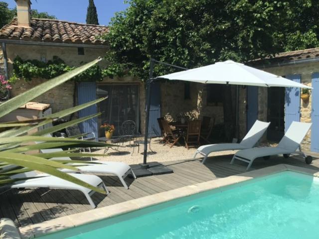 Maison De Plain Pied Pour 4 Pers Piscine Lussan Lussan  Екстериор снимка
