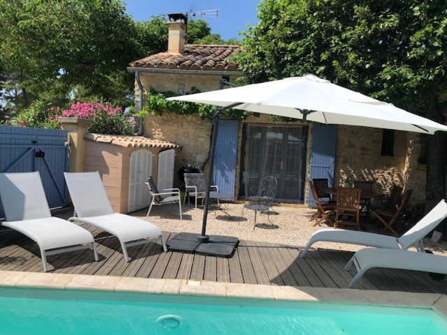 Maison De Plain Pied Pour 4 Pers Piscine Lussan Lussan  Екстериор снимка